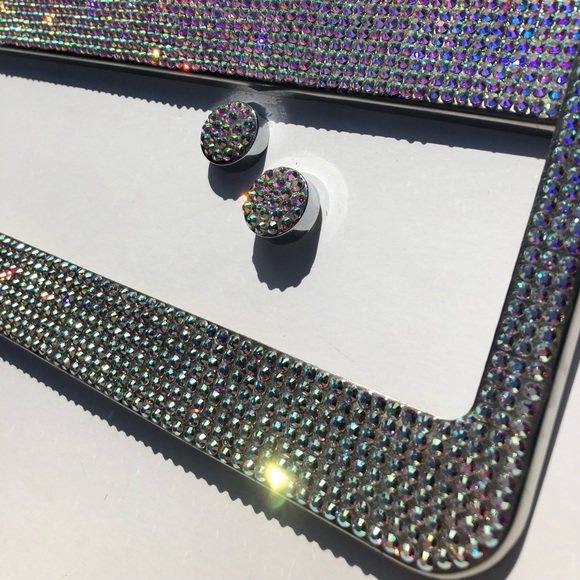 Custom BLING License plate frames holder Crystal Rhinestones - Picture 3 of 4